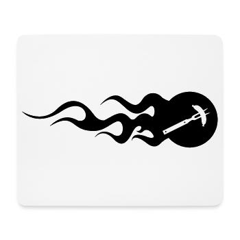 BBQ - Barbecue - Tapis de souris (format paysage) - blanc - Devant