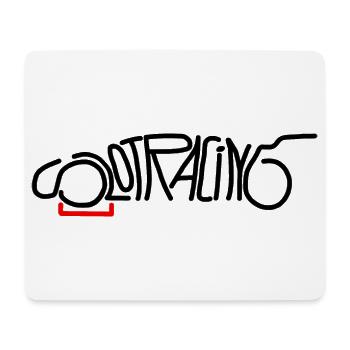 Slot racing slot car black / red - Mouse Pad (horizontal) - white - Front