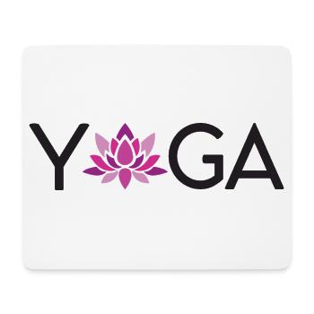 Yoga - Tapis de souris (format paysage) - blanc - Devant