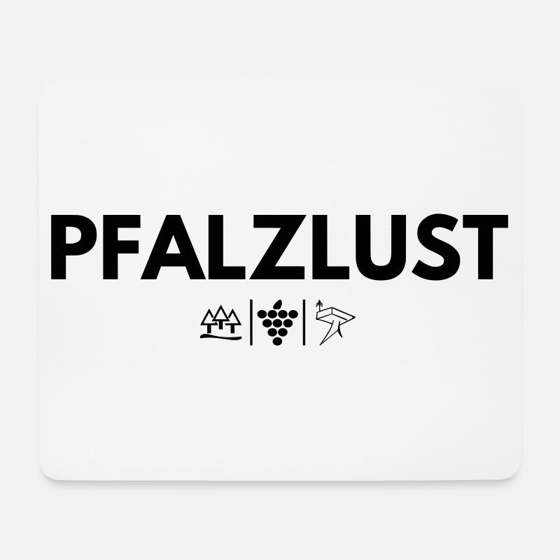 Heimatliebe Pfalzlust - Mousepad (Querformat) - Weiß