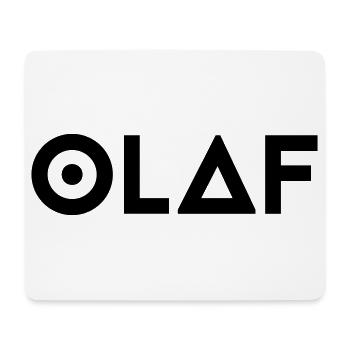 First name Olaf - Mouse Pad (horizontal) - white - Front