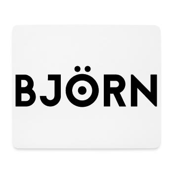 Prénom Björn - Tapis de souris (format paysage) - blanc - Devant