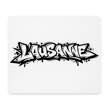 Lausanne Graffiti - Mousepad (Querformat) - Weiß - Vorne