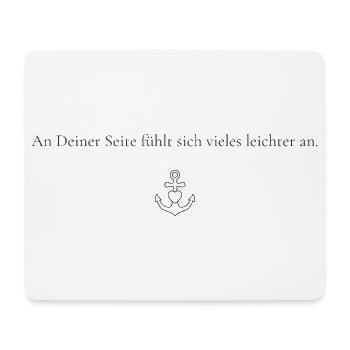 À tes côtés, beaucoup de choses semblent plus faciles - Tapis de souris (format paysage) - blanc - Devant