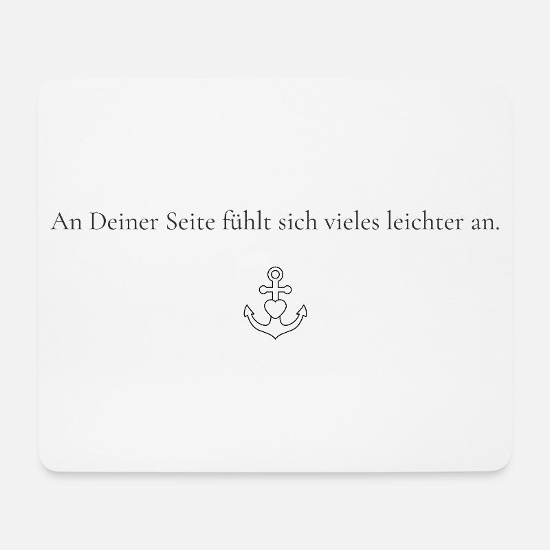 At your side, many things feel easier - Mouse Pad (horizontal) - white