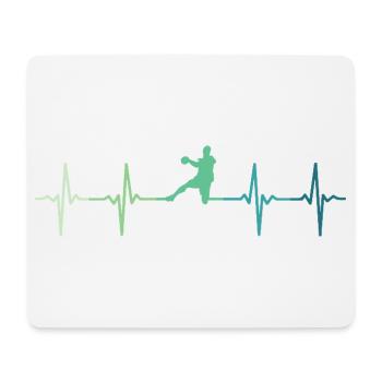 Handball heartbeat handball - Mouse Pad (horizontal) - white - Front