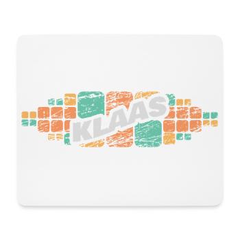Klaas as a given name - Mouse Pad (horizontal) - white - Front
