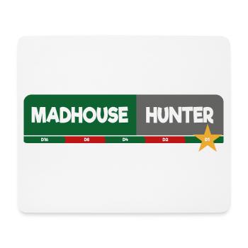 MadhouseHunter - Mousepad (Querformat) - Weiß - Vorne