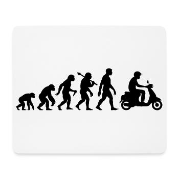 Roller Evolution - Mofa Moped Scooter Fahren - Mousepad (Querformat) - Weiß - Vorne