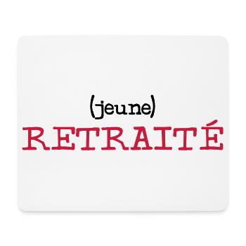 (jeune) Retraité - Tapis de souris (format paysage) - blanc - Devant