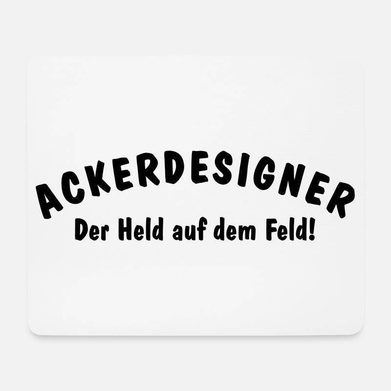 Bauer Landwirt Ackerdesigner Landwirt Held - Mousepad (Querformat) - Weiß