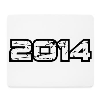 2014 - Mousepad (Querformat) - Weiß - Vorne