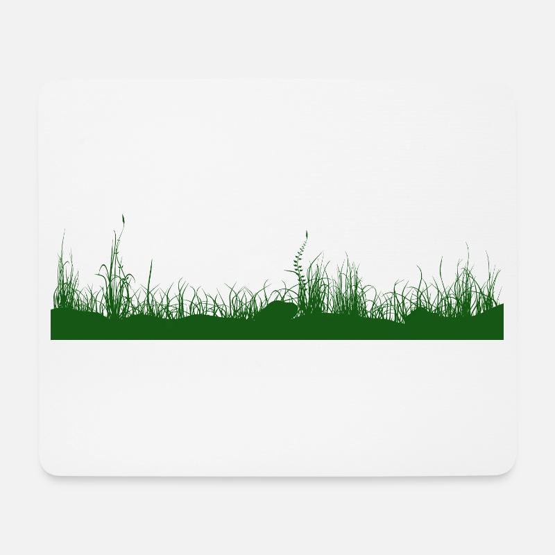 Gras Boden Wiese Graswiese - Mousepad (Querformat) - Weiß