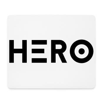 Hero - Held - Mouse Pad (horizontal) - white - Front