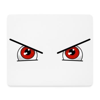 Red eyes for Halloween - Mouse Pad (horizontal) - white - Front
