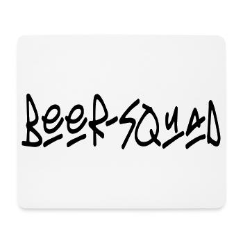 beer-squad - Mousepad (Querformat) - Weiß - Vorne