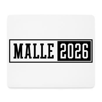 Malle 2026 - Mousepad (Querformat) - Weiß - Vorne