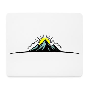 Berge Outdoor Symbol Mountains - Mouse Pad (horizontal) - white - Front