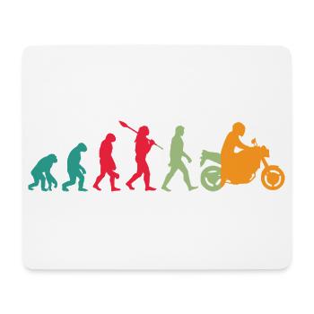 Evolution! Motorrad Geschenk Idee Bikes - Mousepad (Querformat) - Weiß - Vorne