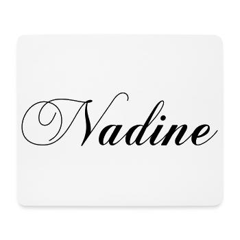 nadine_name - Mousepad (Querformat) - Weiß - Vorne