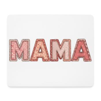 Mom Patchwork Shirt for Moms - Mouse Pad (horizontal) - white - Front