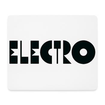 Electro music Logo - Mouse Pad (horizontal) - white - Front
