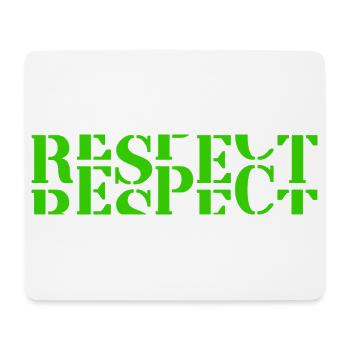 Respect - Mousepad (Querformat) - Weiß - Vorne