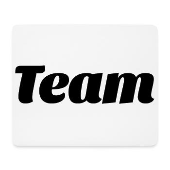 team-- - Mousepad (Querformat) - Weiß - Vorne