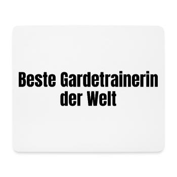 Beste Gardetrainerin der Welt Karneval Geschenk - Mousepad (Querformat) - Weiß - Vorne
