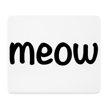 Meow - Mouse Pad (horizontal) - white - Front