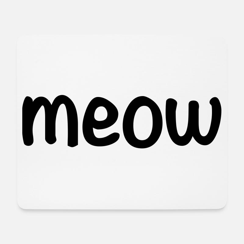 Meow - Mouse Pad (horizontal) - white