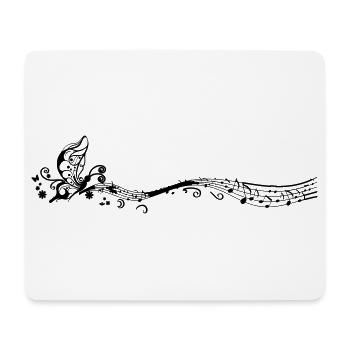 Musik - Mousepad (Querformat) - Weiß - Vorne