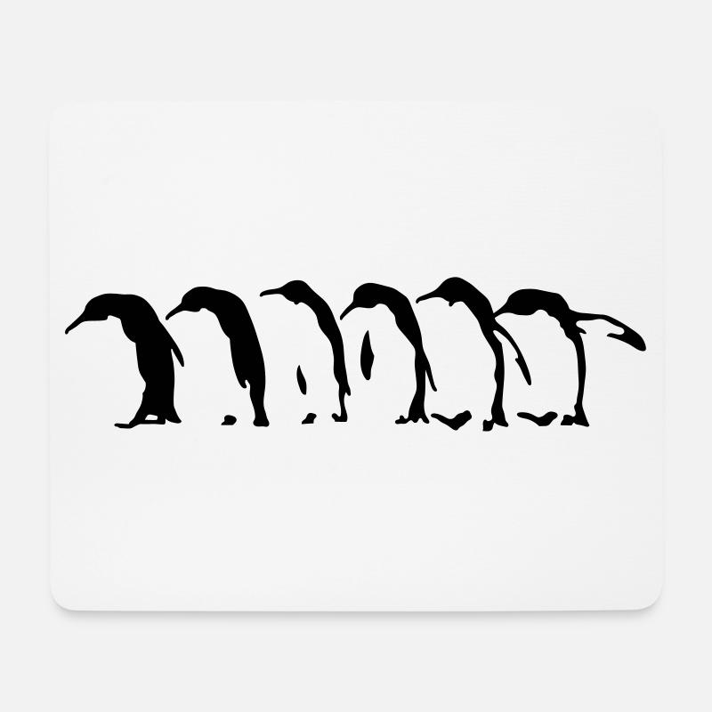 Pinguins - Mousepad (Querformat) - Weiß