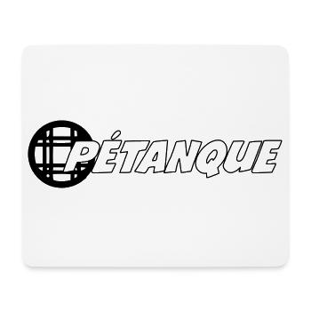 Pétanque - Tapis de souris (format paysage) - blanc - Devant