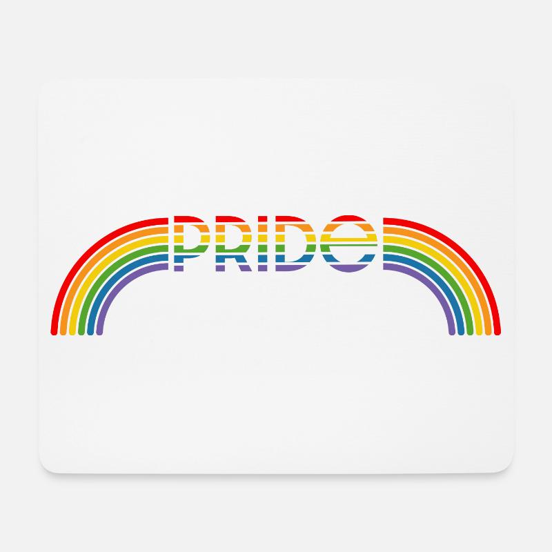 LGBT lgbtqi queer Regenbogen pride - Mousepad (Querformat) - Weiß