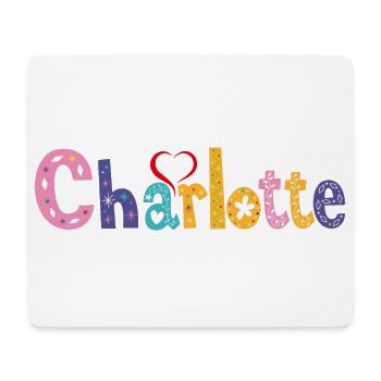 Charlotte Family Charlotte Name Custom Birthday - Mouse Pad (horizontal) - white - Front