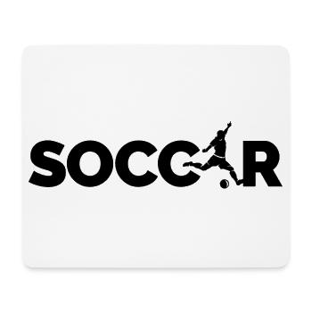 soccer Fußballer Logo Schuss Symbol Spieler icon - Mousepad (Querformat) - Weiß - Vorne