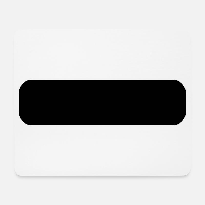 Rounded rectangle - Mouse Pad (horizontal) - white