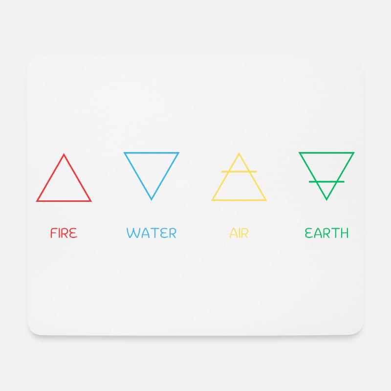 Four elements - Mouse Pad (horizontal) - white