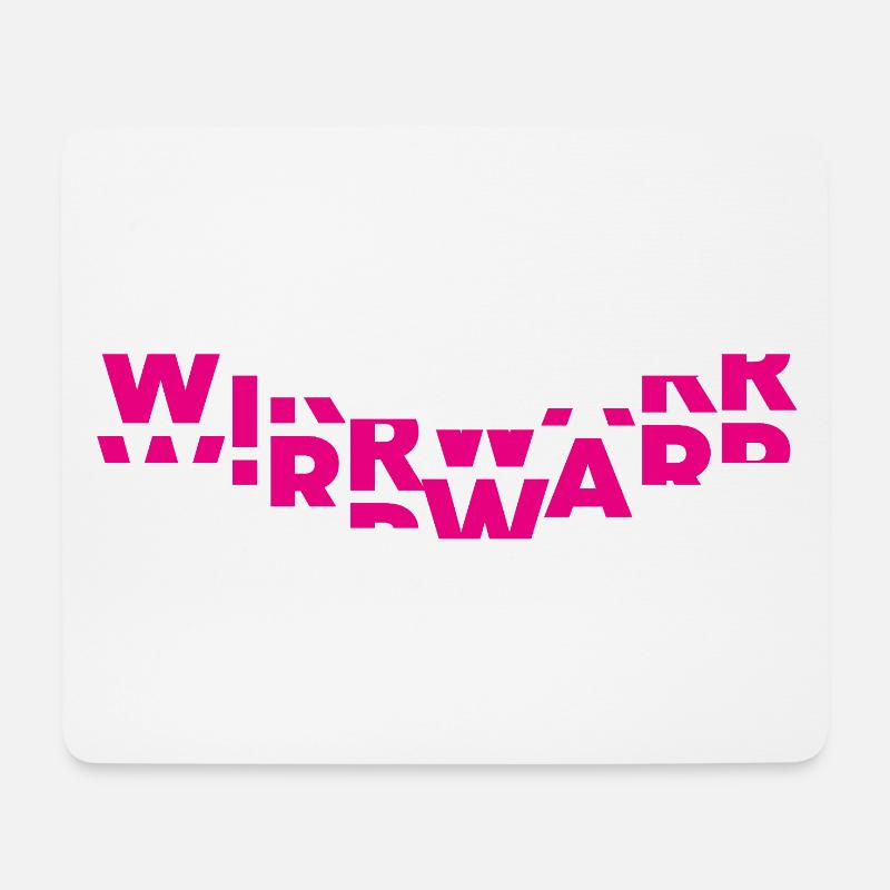 wirrwarr - Mousepad (Querformat) - Weiß