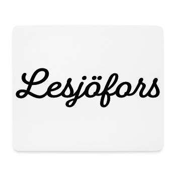 Lesjöfors black - Mouse Pad (horizontal) - white - Front