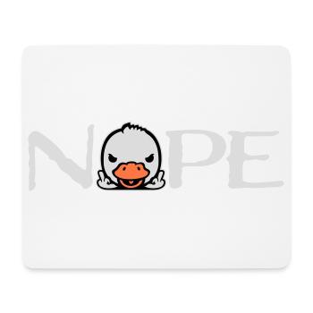 Oie Nope Majeur Méchant Insulte Canard Coquin - Tapis de souris (format paysage) - blanc - Devant