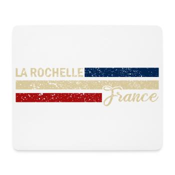 France - La Rochelle - Frankreich - Flagge - Mousepad (Querformat) - Weiß - Vorne