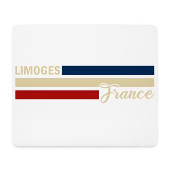 France - Limoges - Frankreich - Flagge - Streifen - Mousepad (Querformat) - Weiß - Vorne