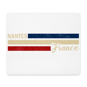 France - Nantes - Frankreich - Flagge - Streifen - Mousepad (Querformat) - Weiß - Vorne