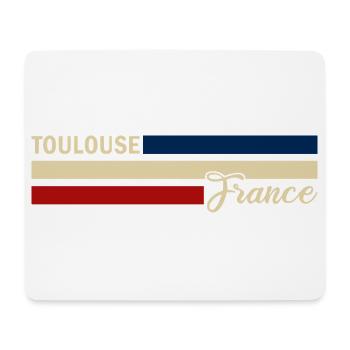 France - Toulouse - Frankreich - Flagge - Streifen - Mousepad (Querformat) - Weiß - Vorne