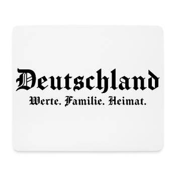Germany Values Family Home Germans - Mouse Pad (horizontal) - white - Front