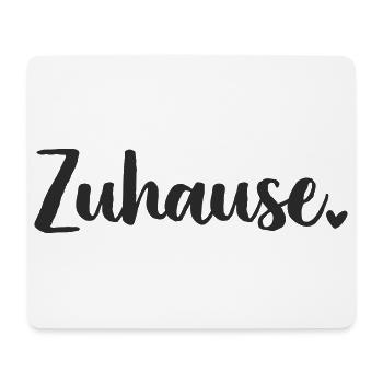 Zuhause  Schriftzug - Mousepad (Querformat) - Weiß - Vorne