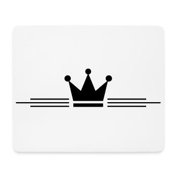 Ligne de la couronne - Tapis de souris (format paysage) - blanc - Devant