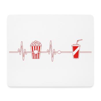 Popcorn Heartbeat - Mouse Pad (horizontal) - white - Front